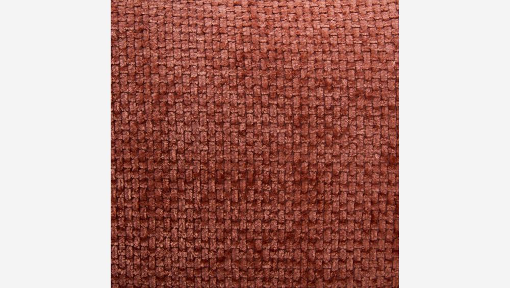 Fauteuil tripode en tissu chenille - Terracotta