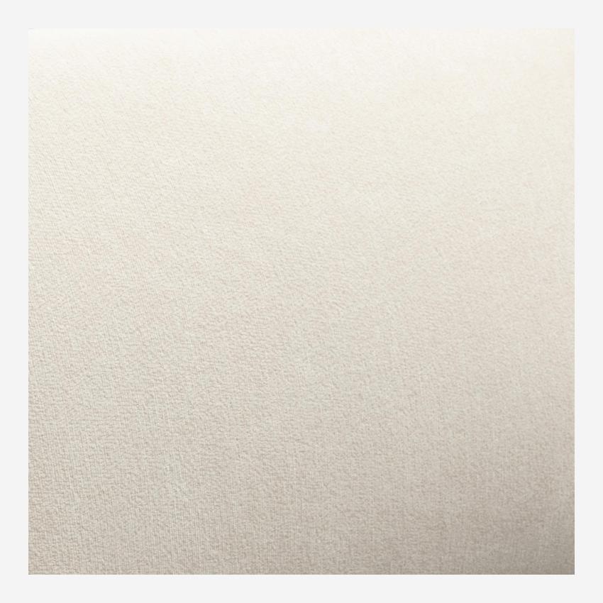 Lit coffre 160 x 200 cm en tissu bouclette courte - Beige