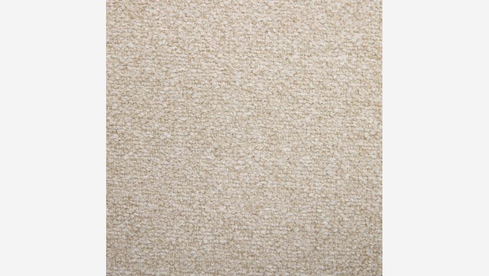 Canapé d'angle gauche 3 places en tissu texturé - Beige