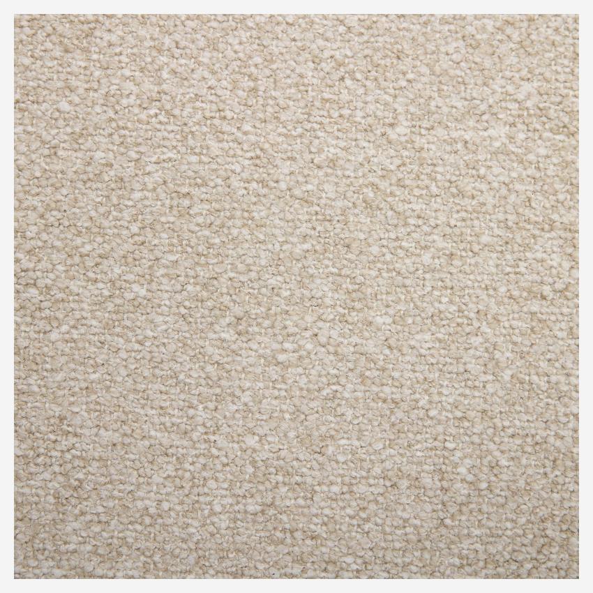 Canapé d'angle gauche 3 places en tissu texturé - Beige