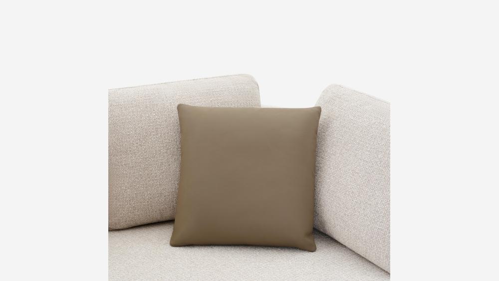 Canapé d'angle droit en tissu - Beige 