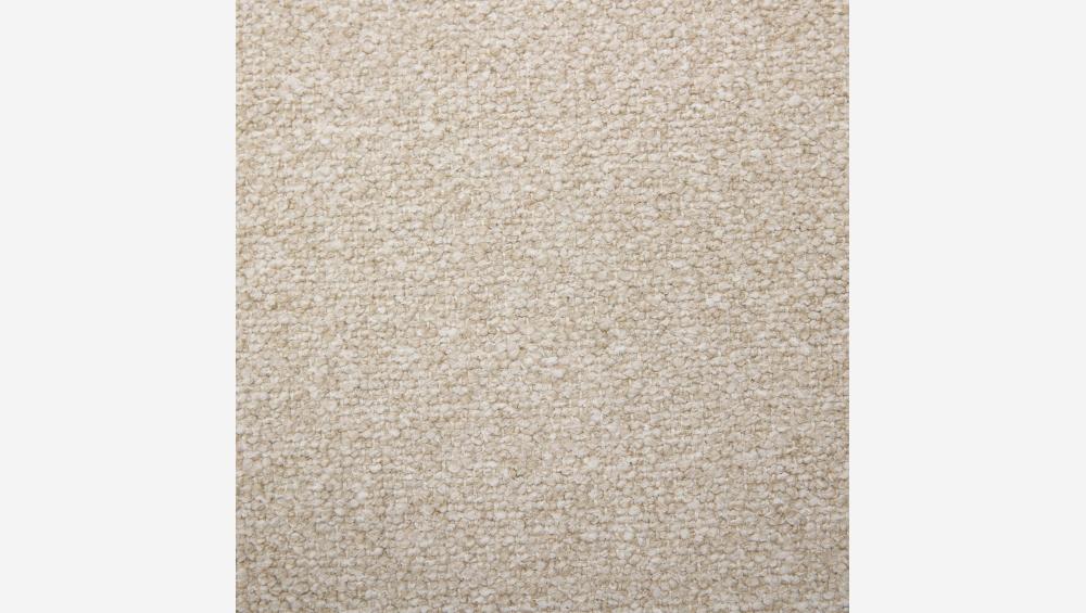 Canapé d'angle droit 3 places en tissu texturé - Beige