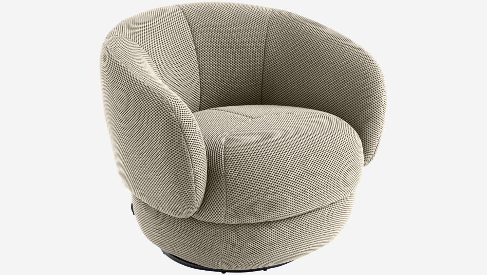 Fauteuil pivotant en tissu 3D - Sable