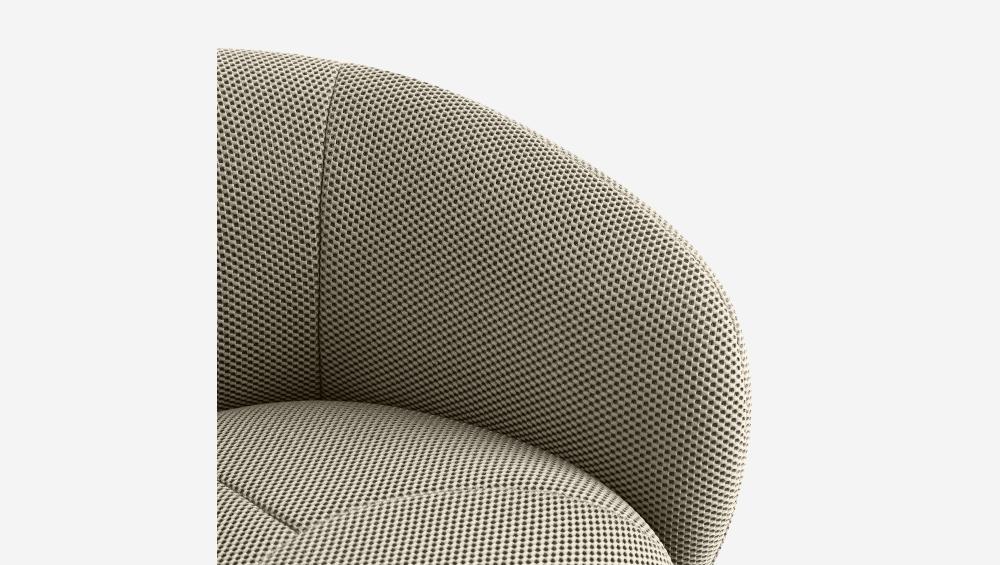 Fauteuil pivotant en tissu 3D - Sable