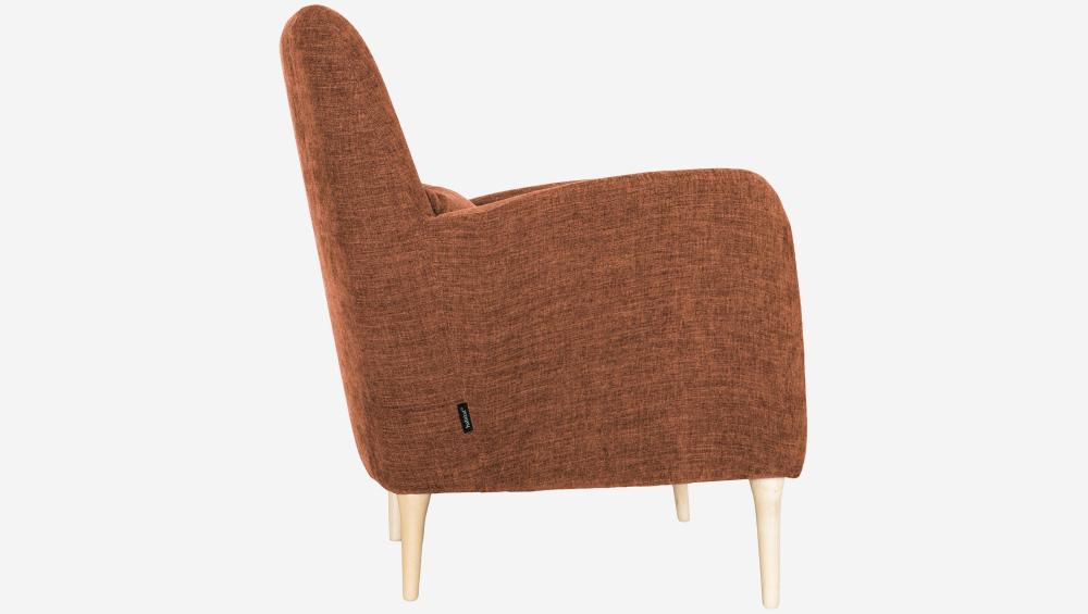 Fauteuil en tissu - Terracotta - Design by James Patterson