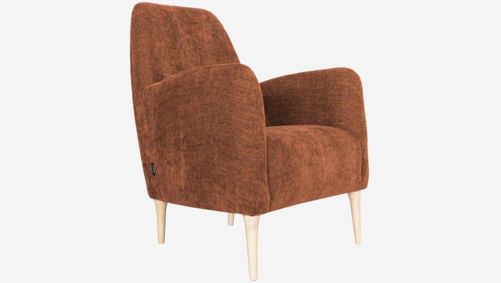 Fauteuil en tissu - Terracotta - Design by James Patterson