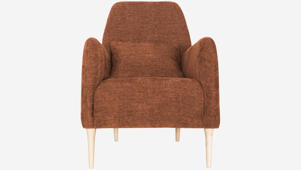 Fauteuil en tissu - Terracotta - Design by James Patterson