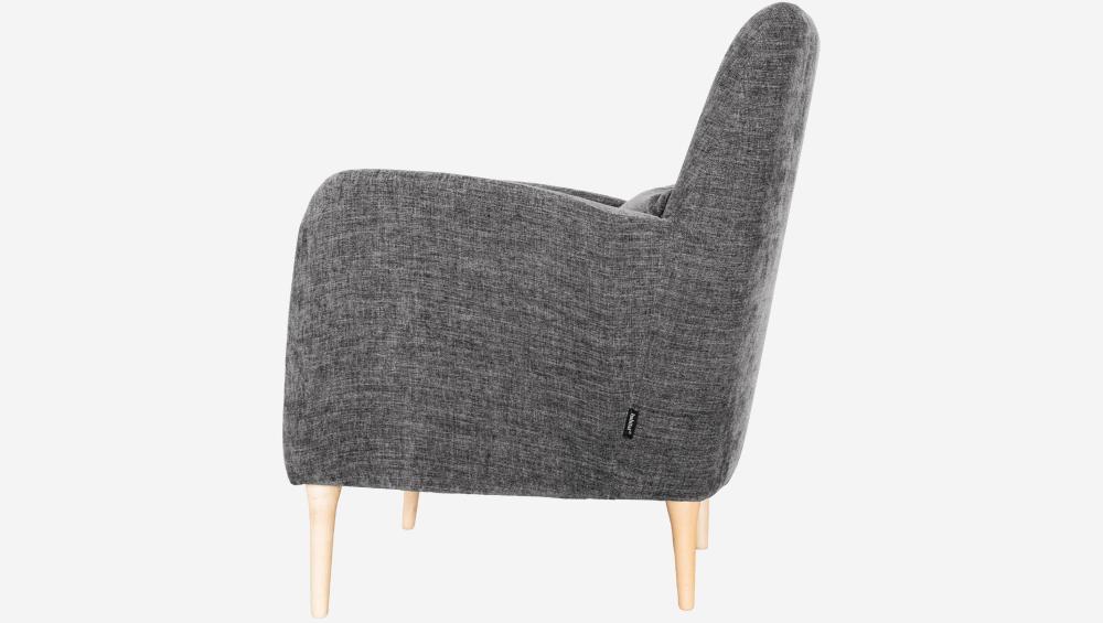 Fauteuil en tissu - Gris galet - Design by James Patterson