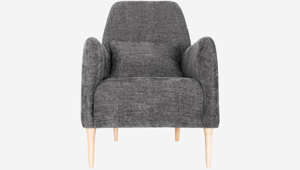 Fauteuil en tissu - Gris galet - Design by James Patterson