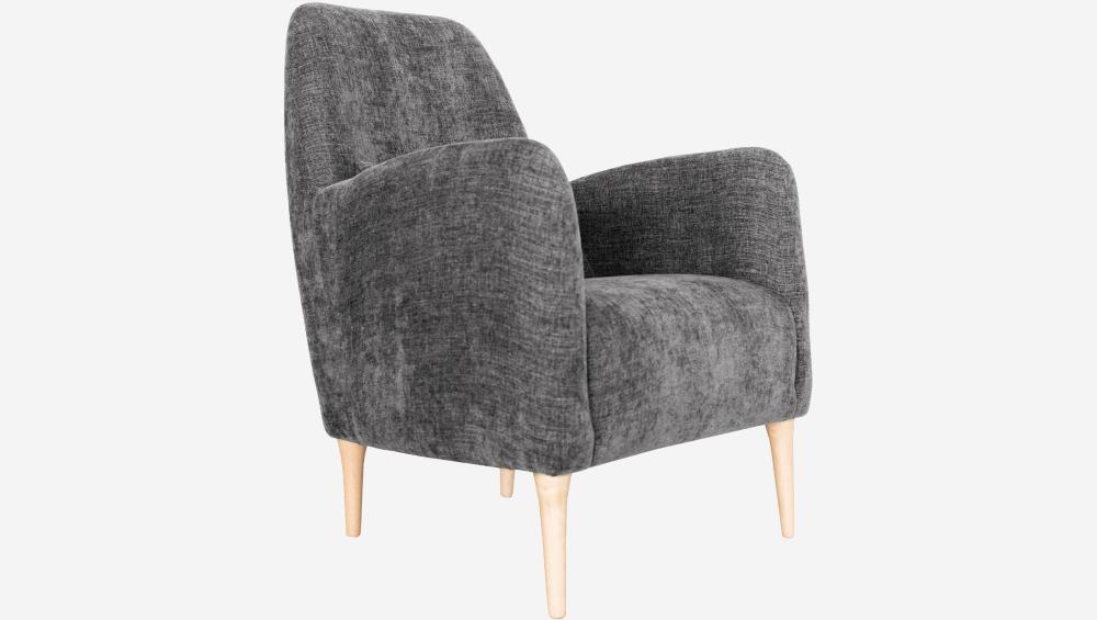 Fauteuil en tissu - Gris galet - Design by James Patterson