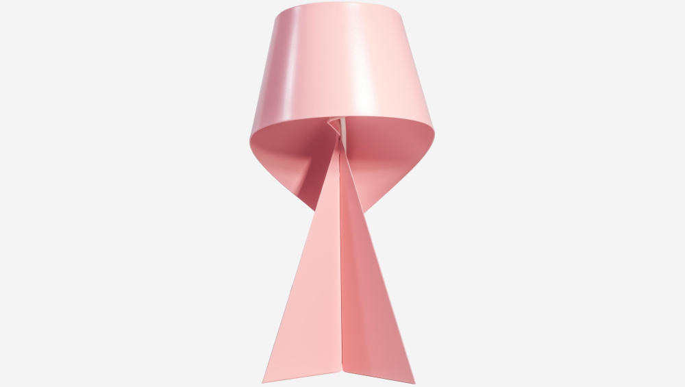 Édition limitée - Lampe de table en métal - Rose Poudre - 35 cm