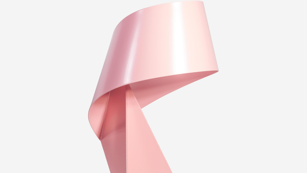 Édition limitée - Lampe de table en métal - Rose Poudre - 35 cm