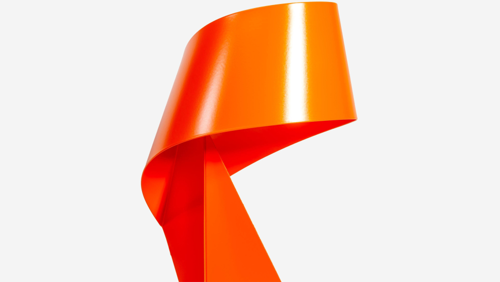 Édition limitée - Lampe de table en métal - Orange Tangerine - 35 cm