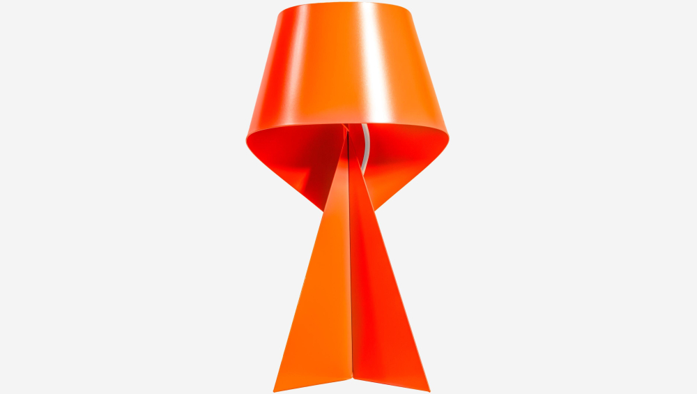 Édition limitée - Lampe de table en métal - Orange Tangerine - 35 cm