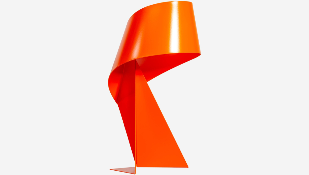 Édition limitée - Lampe de table en métal - Orange Tangerine - 35 cm