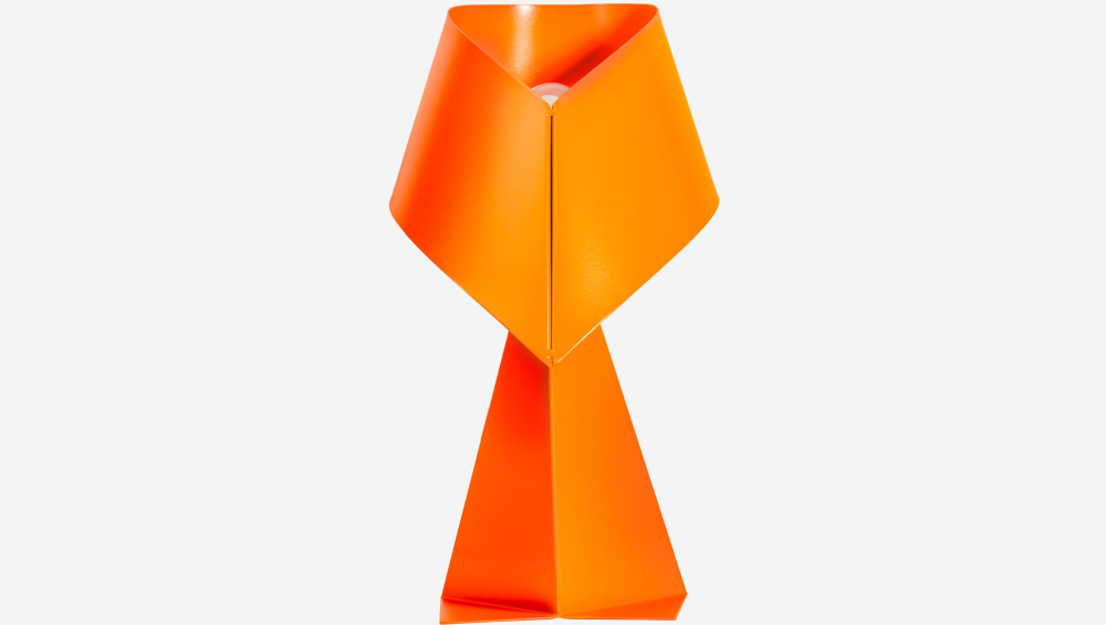 Édition limitée - Lampe de table en métal - Orange Tangerine - 35 cm