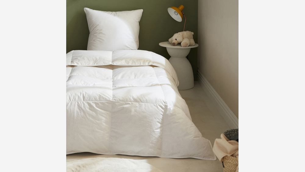 Couette chaude en duvet et plumettes - 200 g/m² - 140 x 200 cm