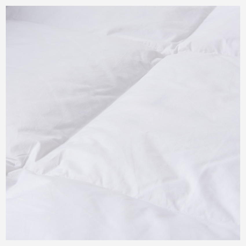 Couette chaude en duvet et plumettes - 200 g/m² - 240 x 220 cm