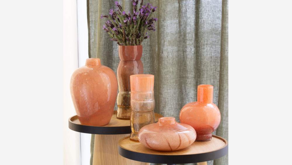 Vase aus mundgeblasenem Glas - 22 x 31 cm - Bunt
