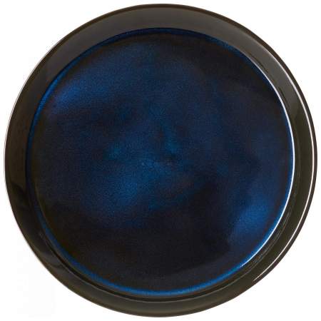Oprah - Assiette Plate en Grès - 27 cm - Bleu - Habitat