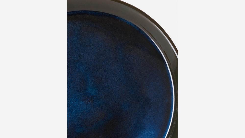 Dessertbord in aardewerk - 21,5 cm - Blauw