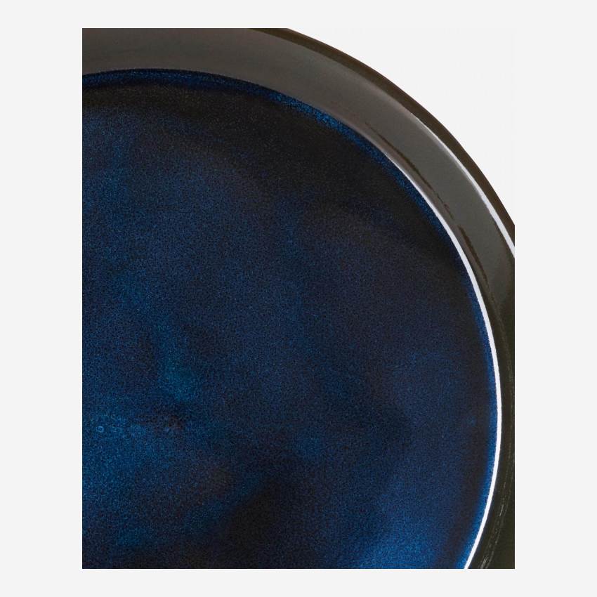 Piatto da dessert in arenaria - 21,5 cm - Blu