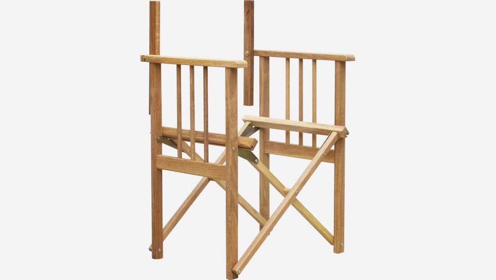 Structure de chaise pliante en chêne (toile vendue séparément)