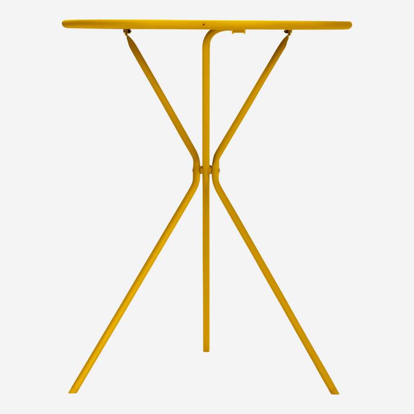 Mesa plegable de jardín de acero - Amarillo 