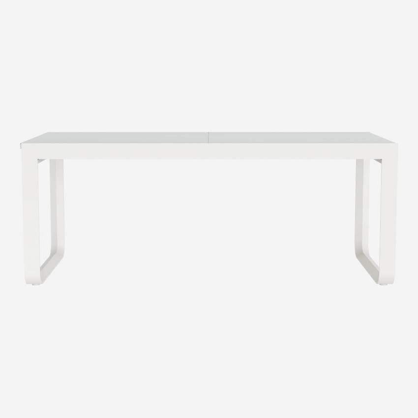 Ausziehbarer Gartentisch aus Aluminium - Grau