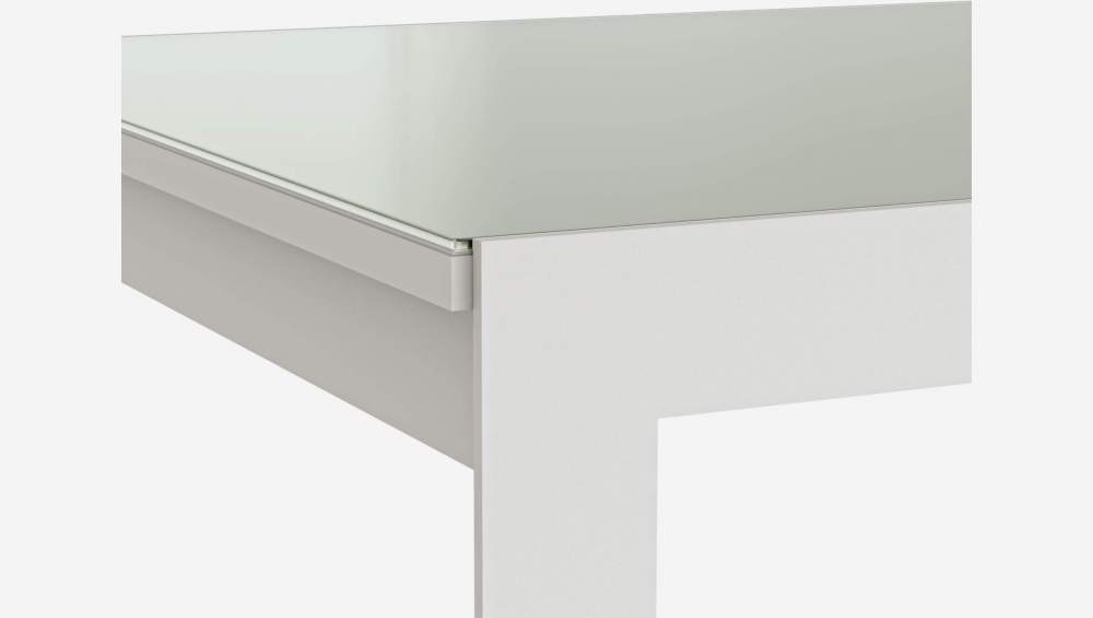 Ausziehbarer Gartentisch aus Aluminium - Grau