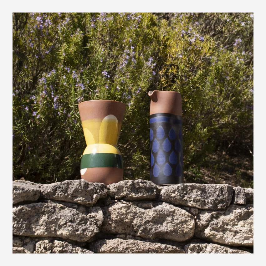 Vase en grès - Multicolore