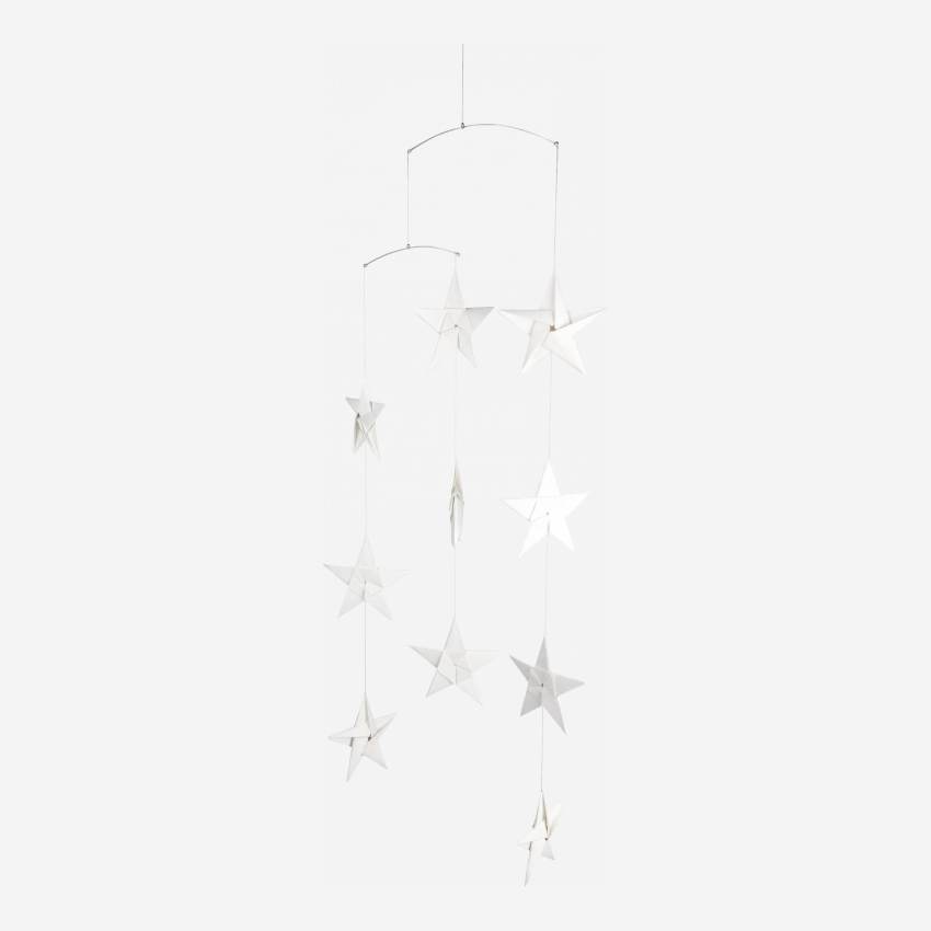 Decorazione natalizia - Accessorio con 10 stelle - Bianco