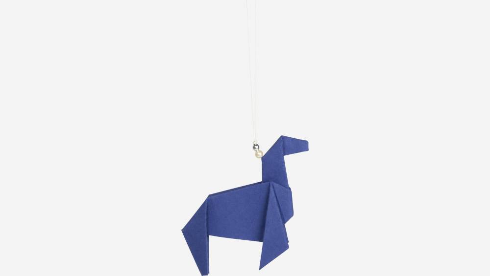 Decoração de Natal - Origami para pendurar - Azul