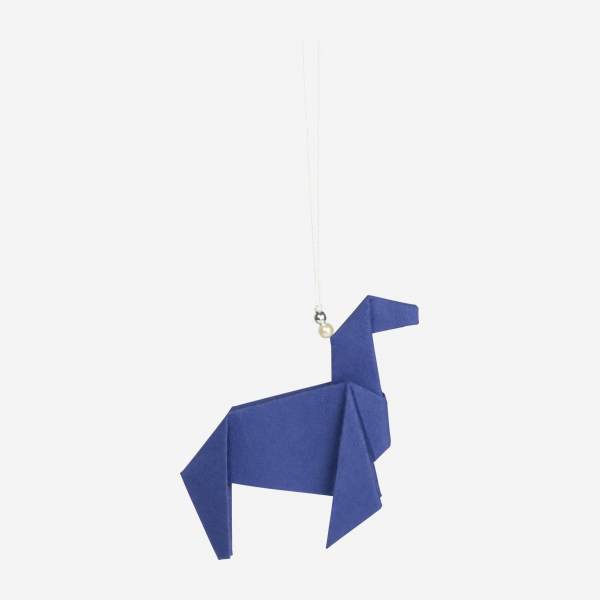 Kerstversiering - Origami om op te hangen - Blauw