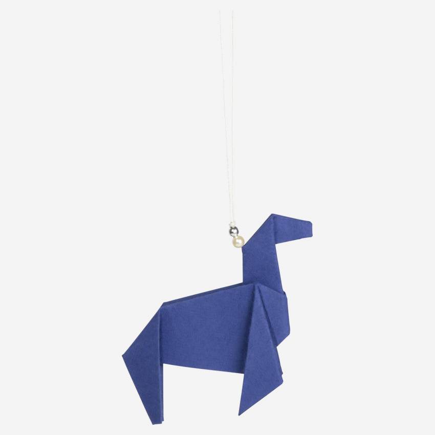 Decoração de Natal - Origami para pendurar - Azul