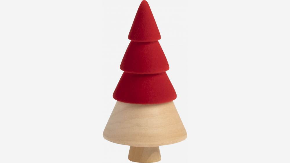 Decoração de Natal - Árvore de madeira p/ pousar - 8cm
