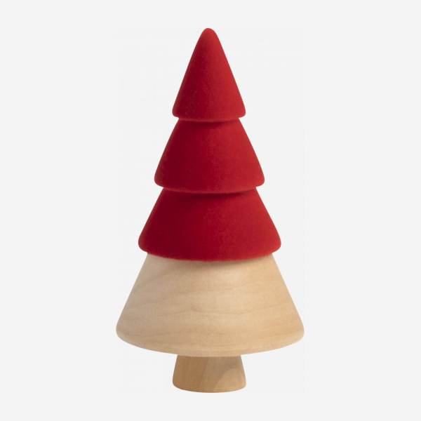 Decoração de Natal - Árvore de madeira p/ pousar - 8cm