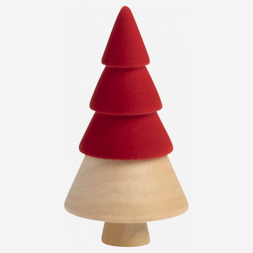 Decoración de Navidad - Abeto de madera - 8 cm