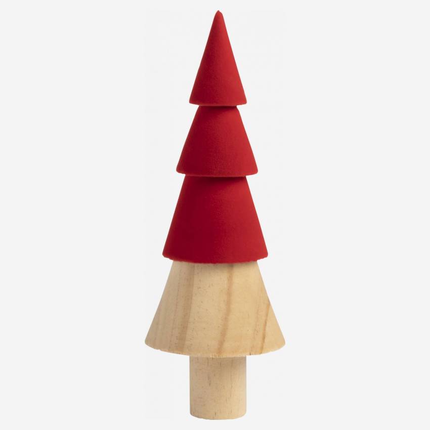 Weihnachtsdekoration - Tannenbaum zum Hinstellen aus Holz - 16,5 cm