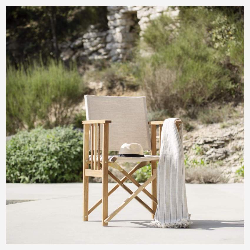 Lona de lino para silla plegable - Natural