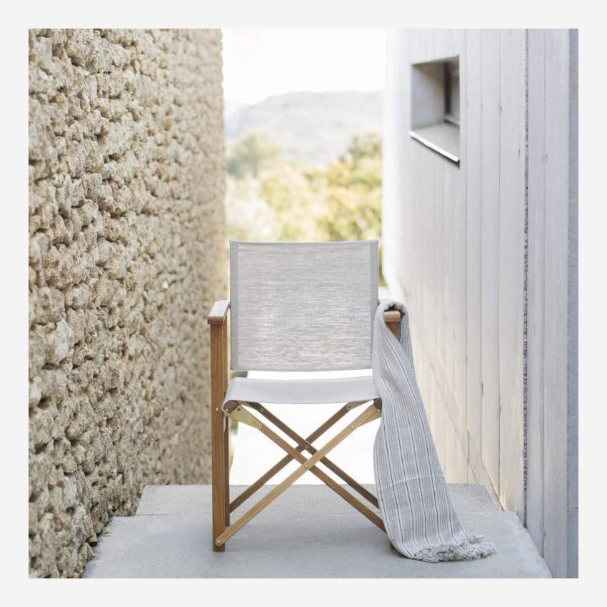 Stoffbezug aus Baumwolle für Klappstuhl - Naturfarben