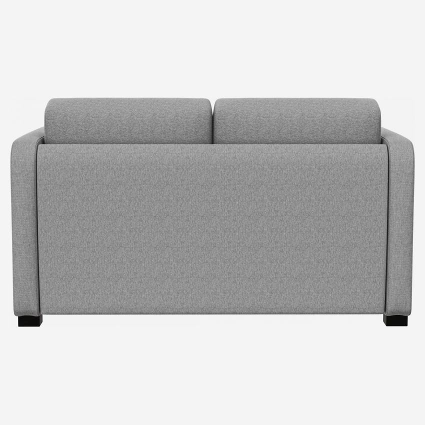 Sofá-cama compacto de tecido com braços finos - Cinza 