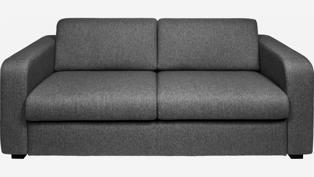 Sofá-cama de tecido 2 lugares - Cinza 