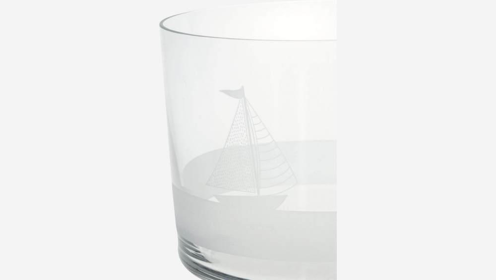 Set di 4 bicchieri in vetro - 190 ml - Design di Floriane Jacques
