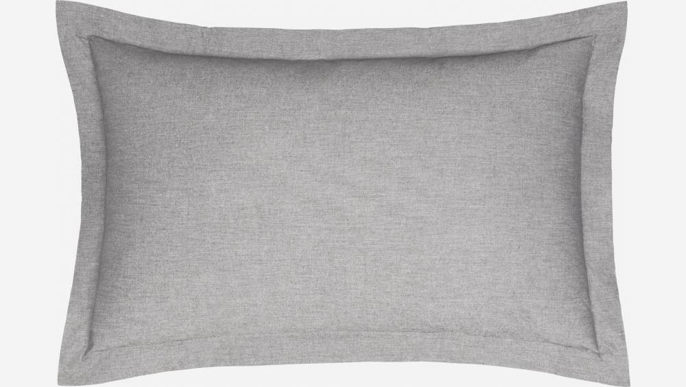 Kopfkissenbezug aus Baumwolle - 50 x 80 cm - Grau
