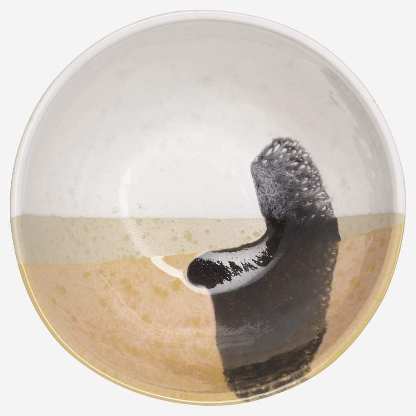 Schale aus Sandstein - 15 cm - Bunt