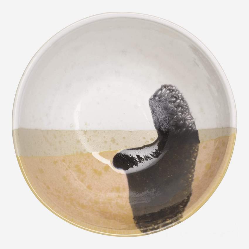 Schale aus Sandstein - 15 cm - Bunt
