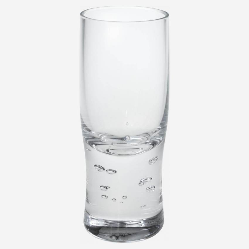 Lot de 4 verres à shooter en verre bullé – 40 ml