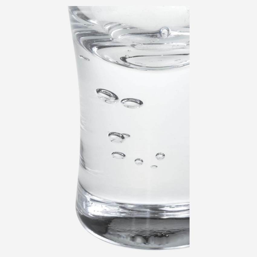Set van 4 shotglaasjes van glas met bubbels  – 40 ml