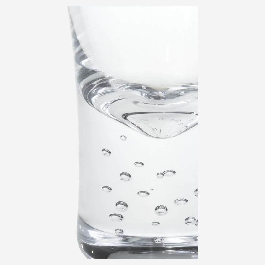 4er-Set Trinkbecher aus Bläschenglas – 210 ml